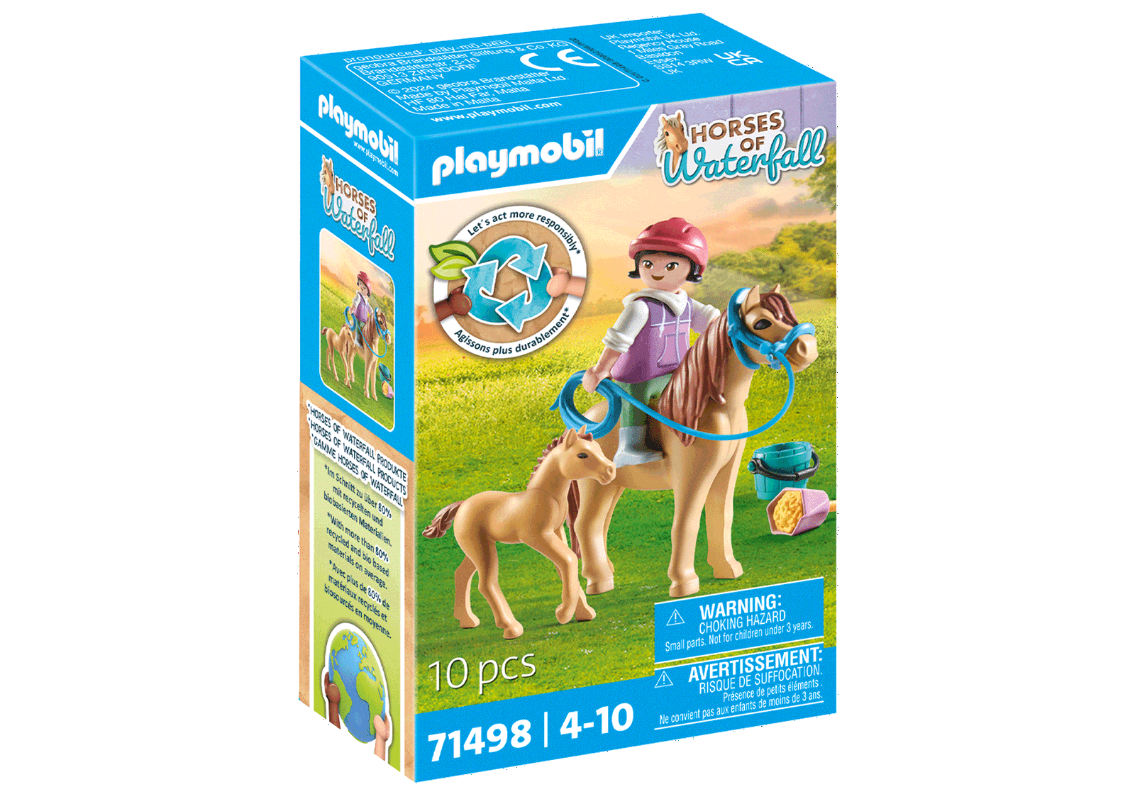 Vaikas su poniais PLAYMOBIL HORSES OF WATERFALL 71498