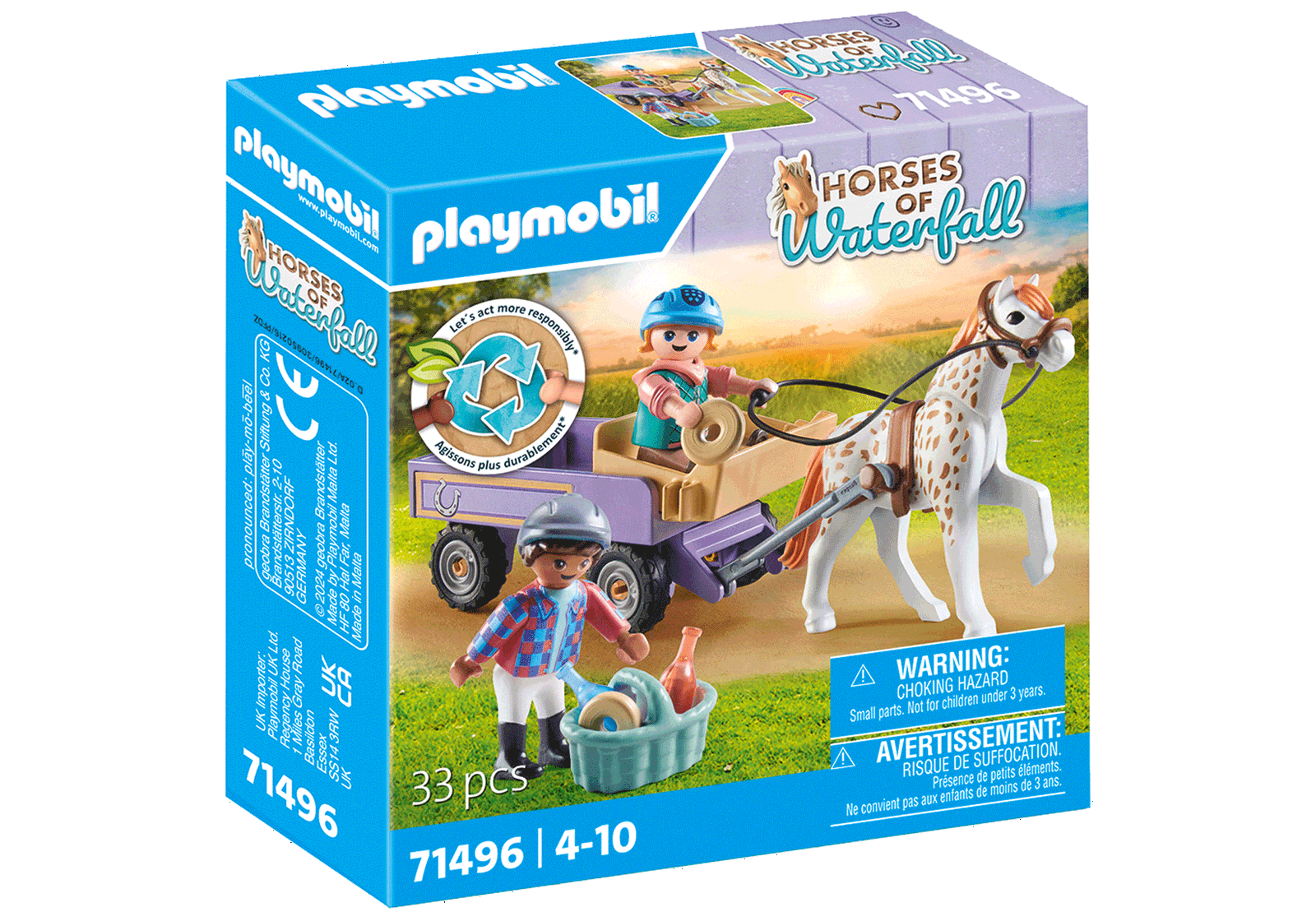 Ponių vežimas PLAYMOBIL HORSES OF WATERFALL 71496