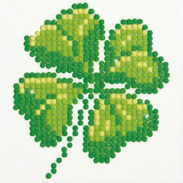 Deimantinė mozaika FOUR LEAF CLOVER 10,2x10,2 cm