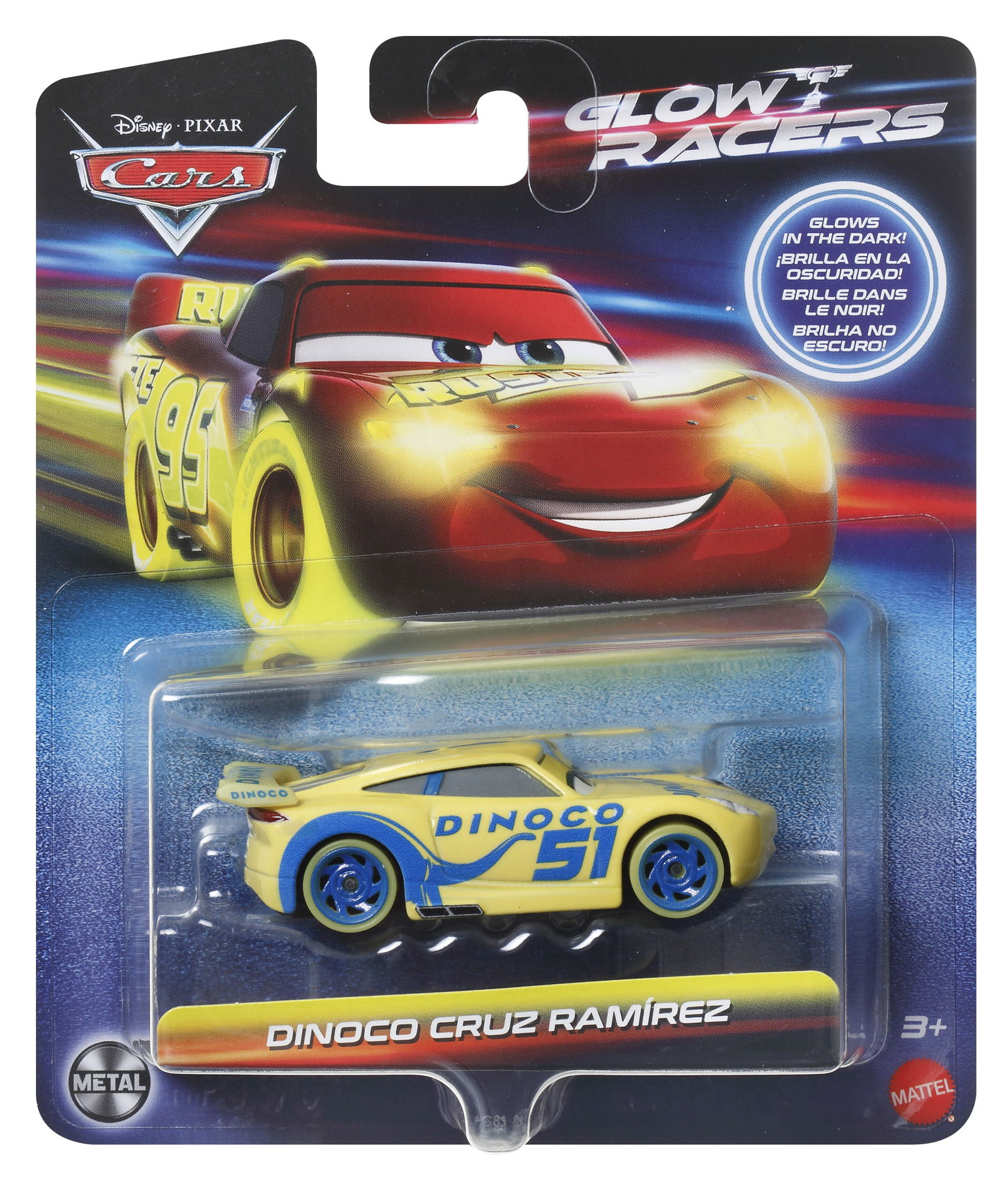 CARS automodeliukai šviečiantys tamsoje