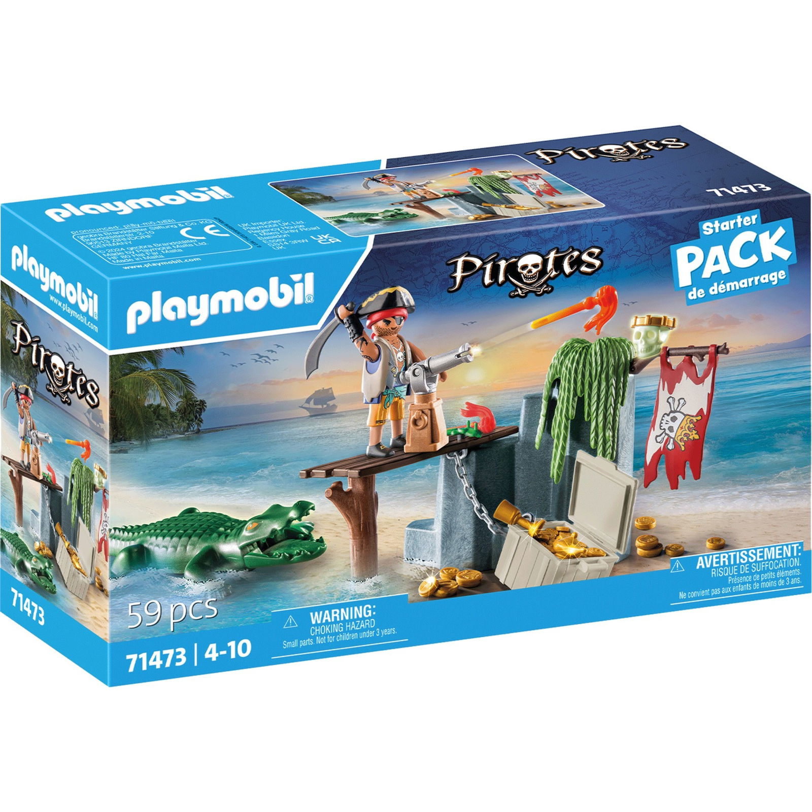 Piratas ir aligatorius PLAYMOBIL PIRATES 71473