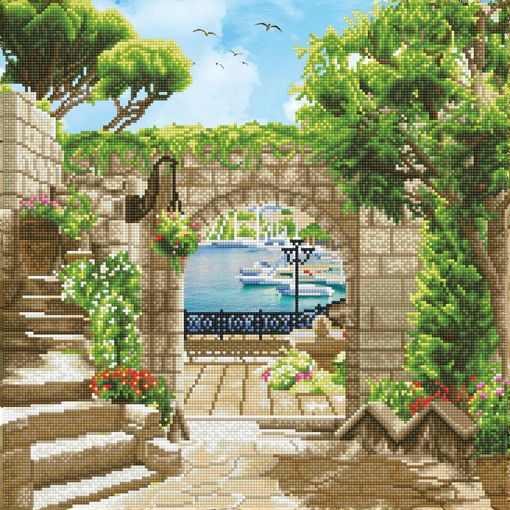 Deimantinė mozaika METITERRANEAN STROLL 51,50x51,50 cm