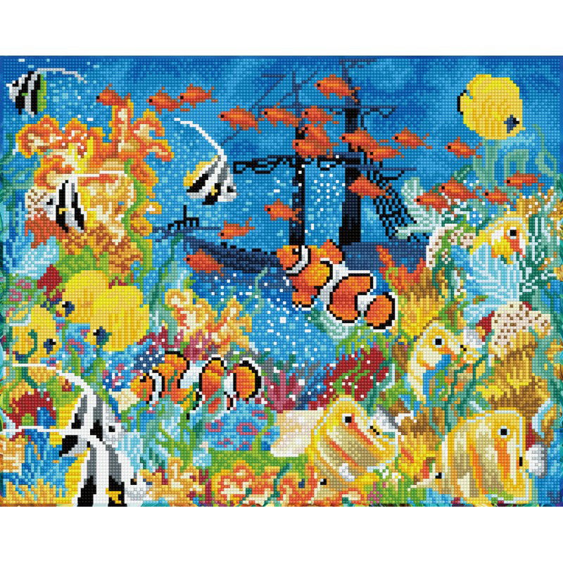 Deimantinė mozaika UNDERWATER PARADISE 41x51 cm