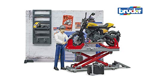 BRUDER motociklų servisas su motociklu Scrambler Ducati Full Throttle, 62102