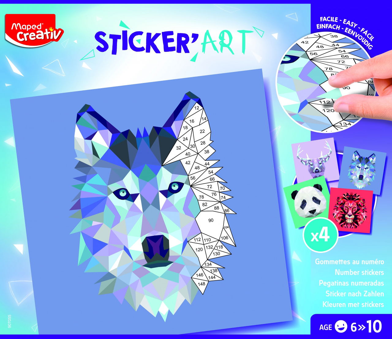 Lipdukai pagal skaičius MAPED Creativ Sticker Art
