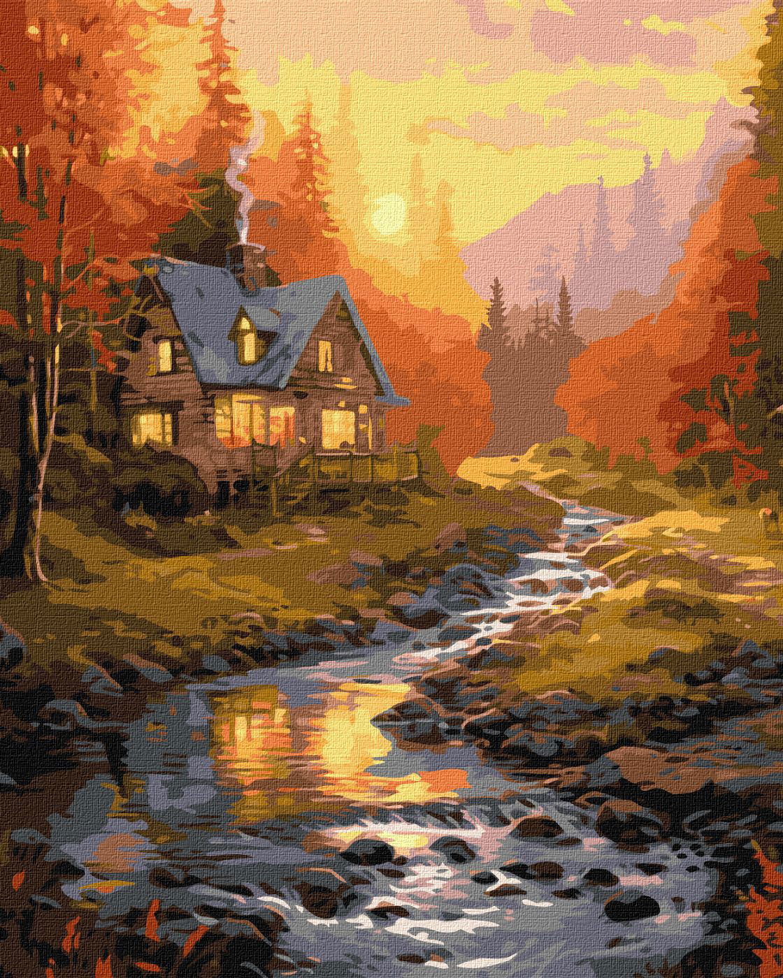 Tapyba pagal skaičius SAULĖTAS SLĖNIS 40x50 cm