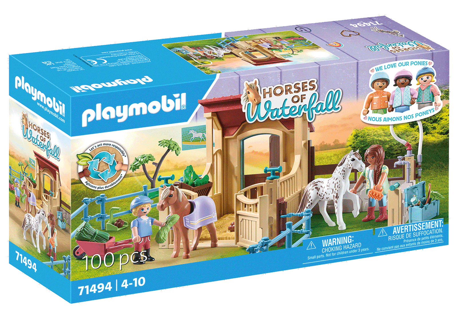 Arklidės PLAYMOBIL HORSES OF WATERFALL 71494