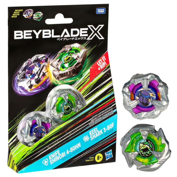 Suktukas BEYBLADE X, 2 vnt. įvairių sp.,