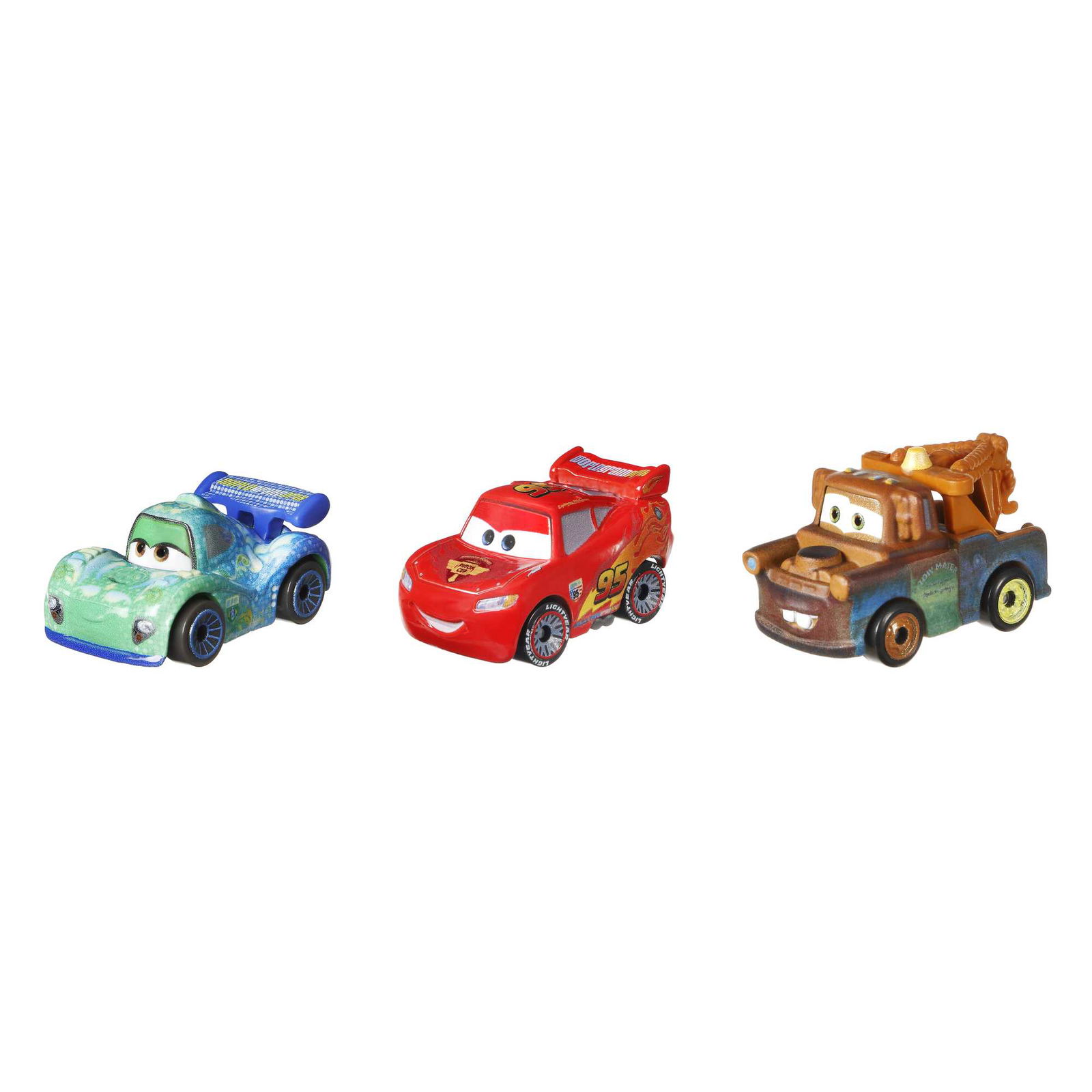 Trijų CARS 3 automodelių rinkinys Mini lenktynininkas, įvairių dizainų