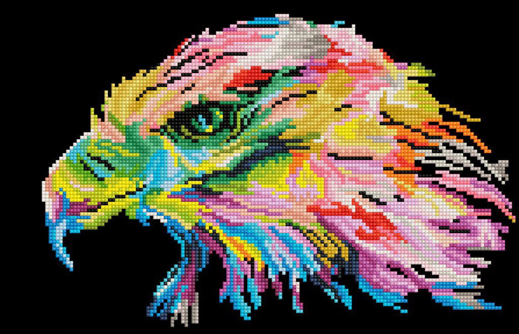 Deimantinė mozaika EAGLE EYE 27x42 cm