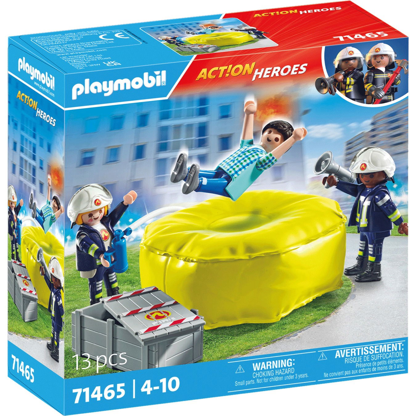 Ugniagesiai ir oro pagalvė PLAYMOBIL ACTION HEROES 71465