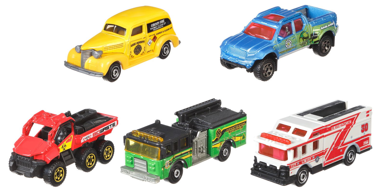 Matchbox automodelių rinkinys, 5 vnt