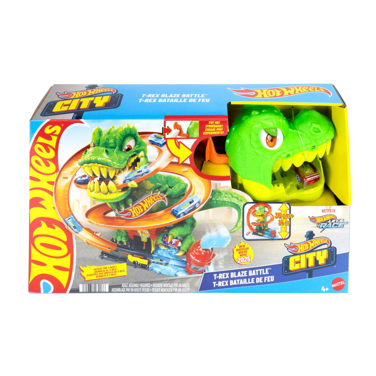 Žaidimų rinkinys HOT WHEELS „Dinozauras gaisrinėje“