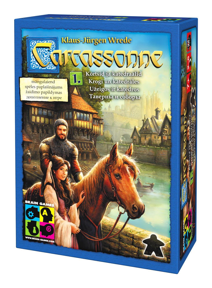 Stalo žaidimas Brain Games, CARCASSONNE EXP 1: INNS & CATHEDRALS, LT