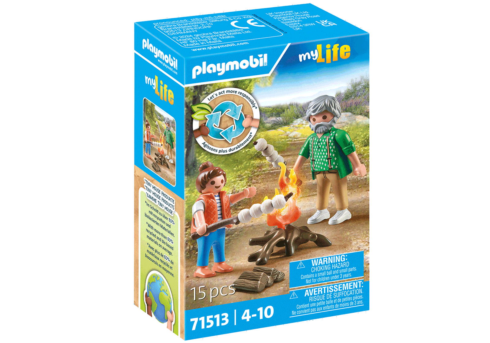 Zefyrų kepimas ant laužo PLAYMOBIL MY LIFE 71513