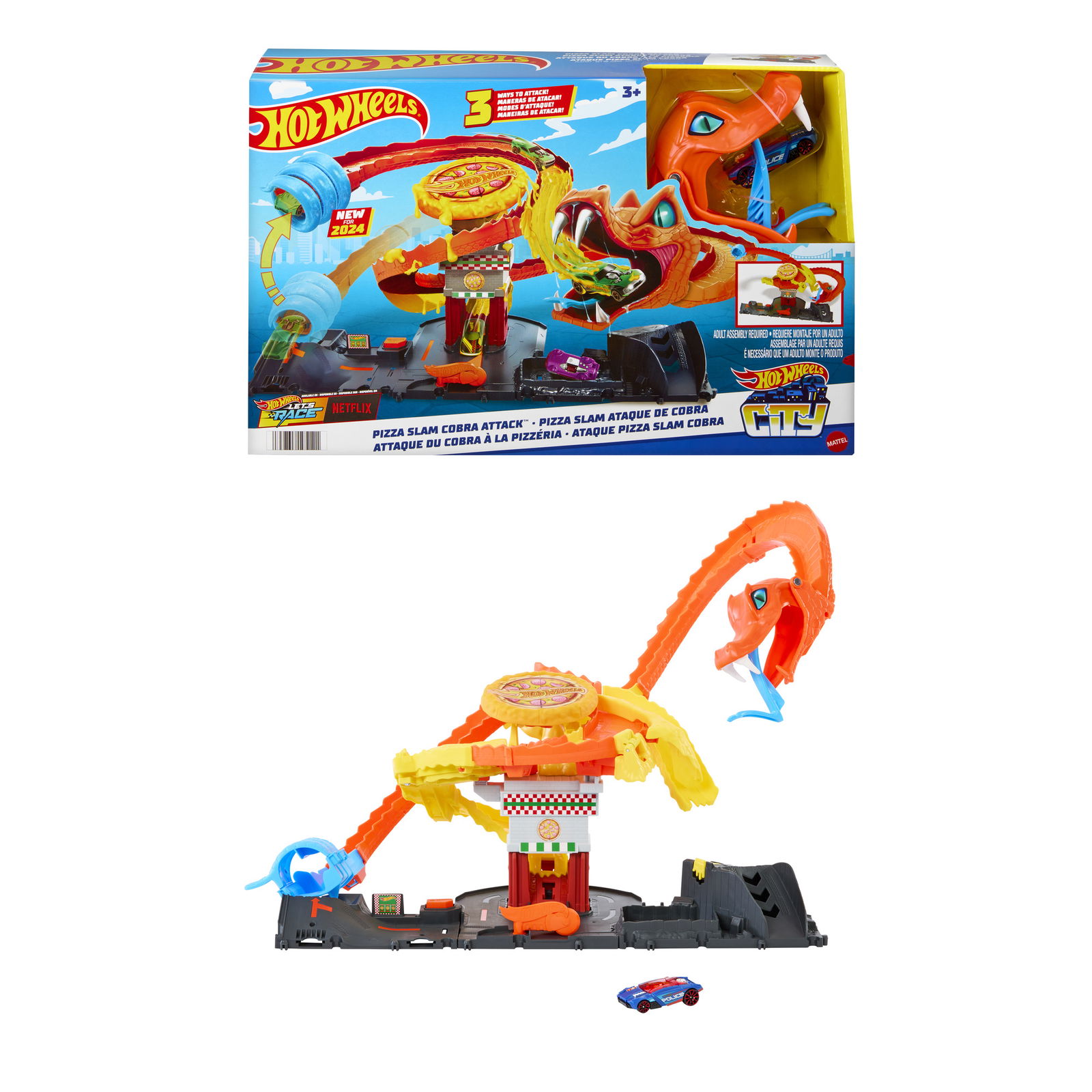 HOT WHEELS rinkinys Gyvatė picerijoje