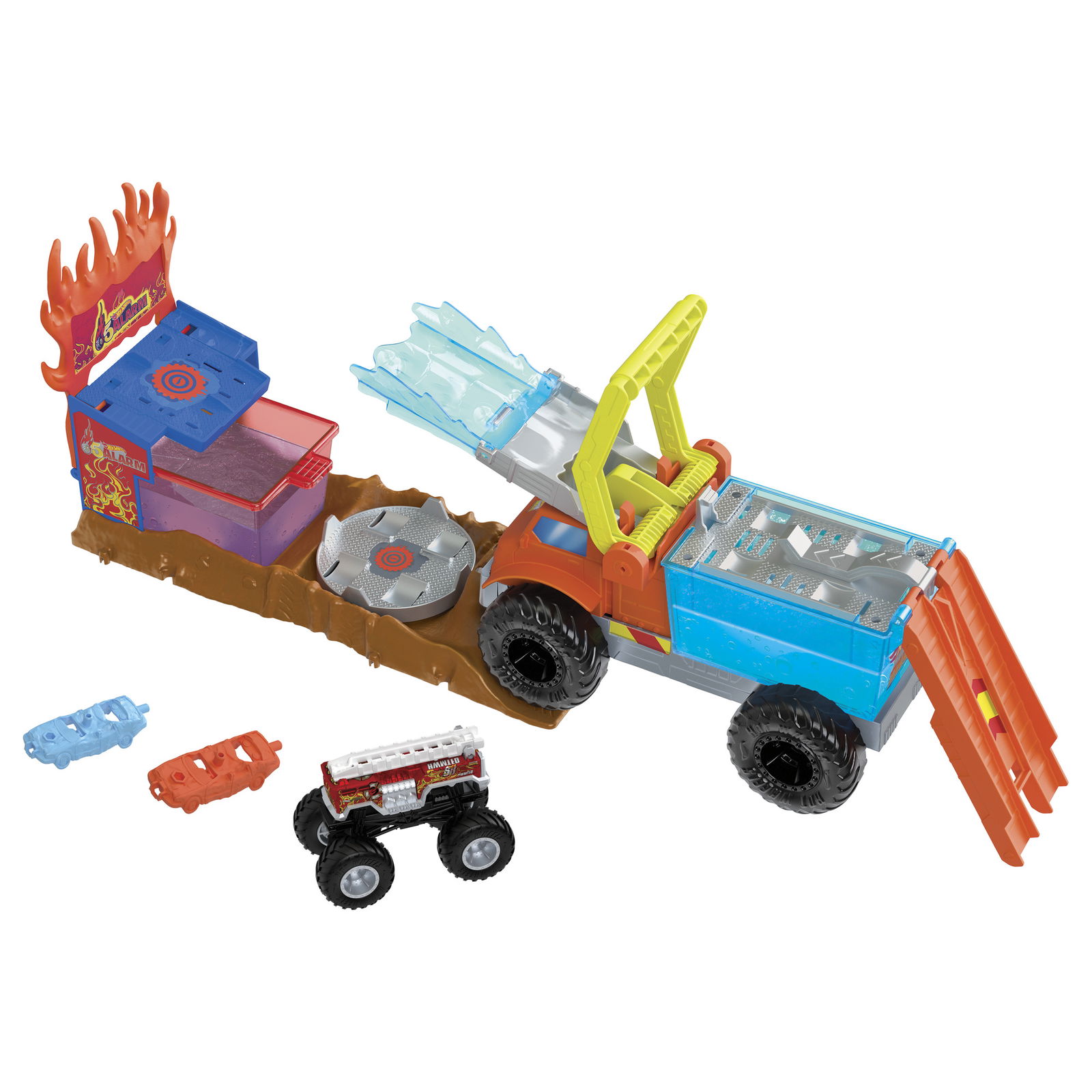 HOT WHEELS Monster Truck kovų arena „5 sirenos“