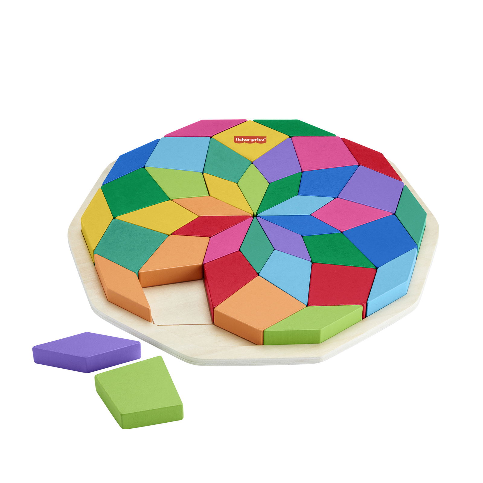Fisher price medinė dėlionė mandala