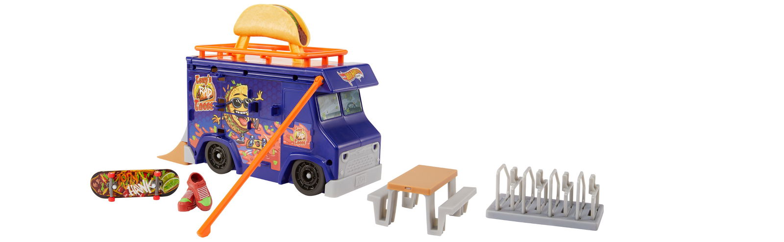Hot Wheels rinkinys Taco riedlenčių parkas