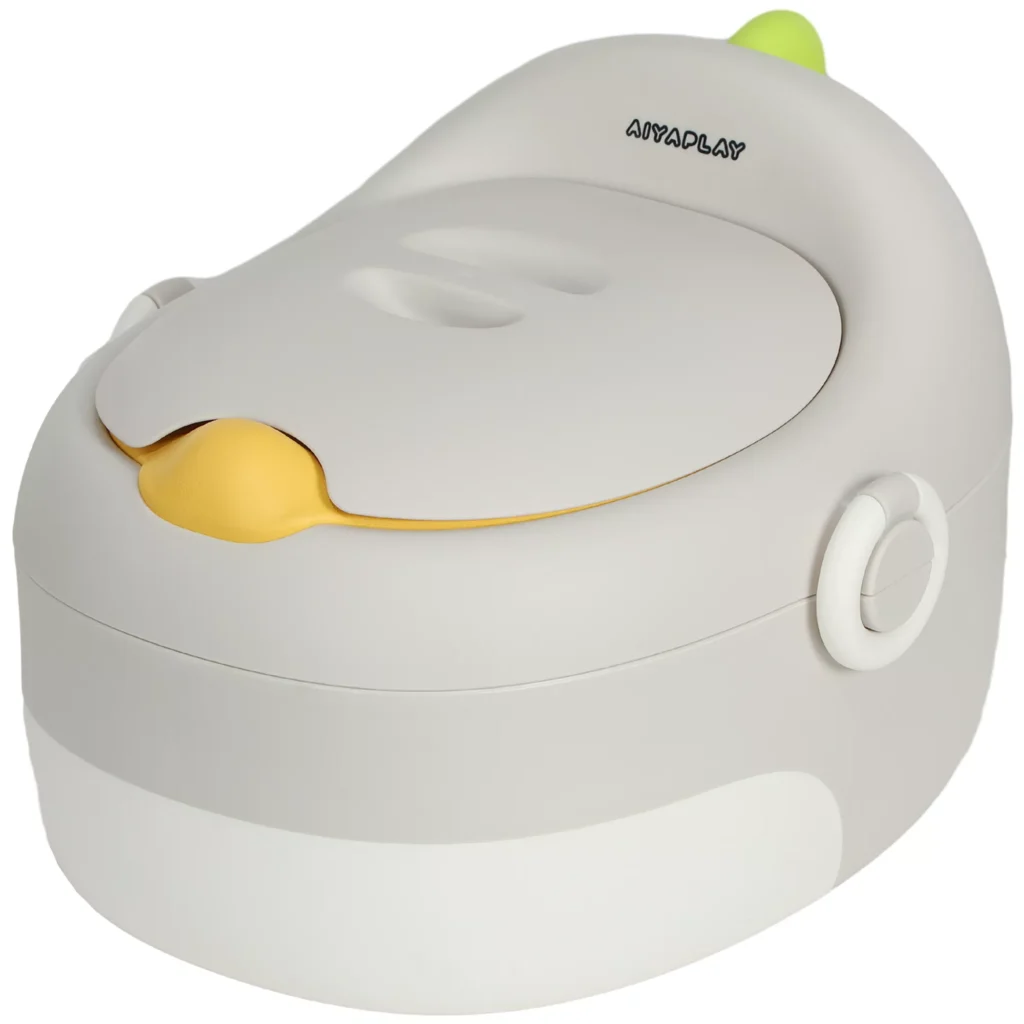3-in-1 vaikiškas naktipuodis su rankenėlėmis, vaikams nuo 6 iki 72 mėnesių, iki 50 kg, pilkas