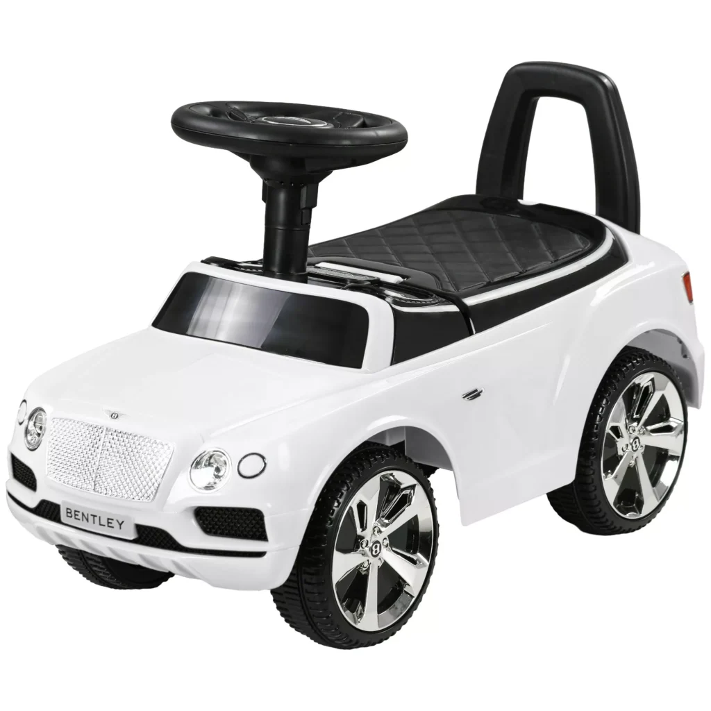 Bentley Bentayga paspiriamoji mašinėlė su garso signalu, nuo 18 mėnesių, baltas, 67 x 29 x 39 cm