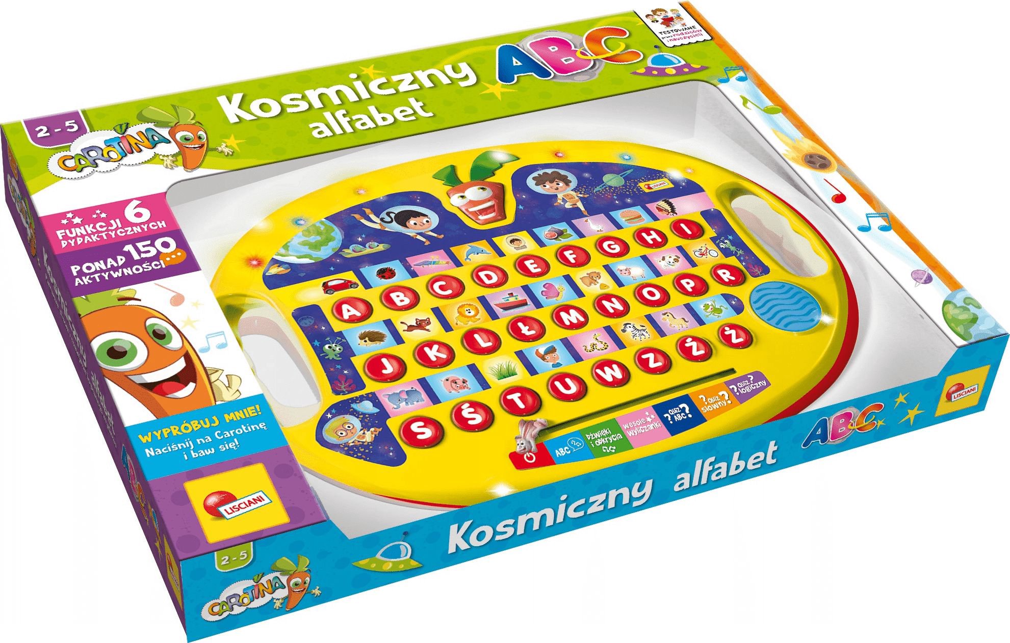 Lisciani Educational Toy Carotina Space Alphabet