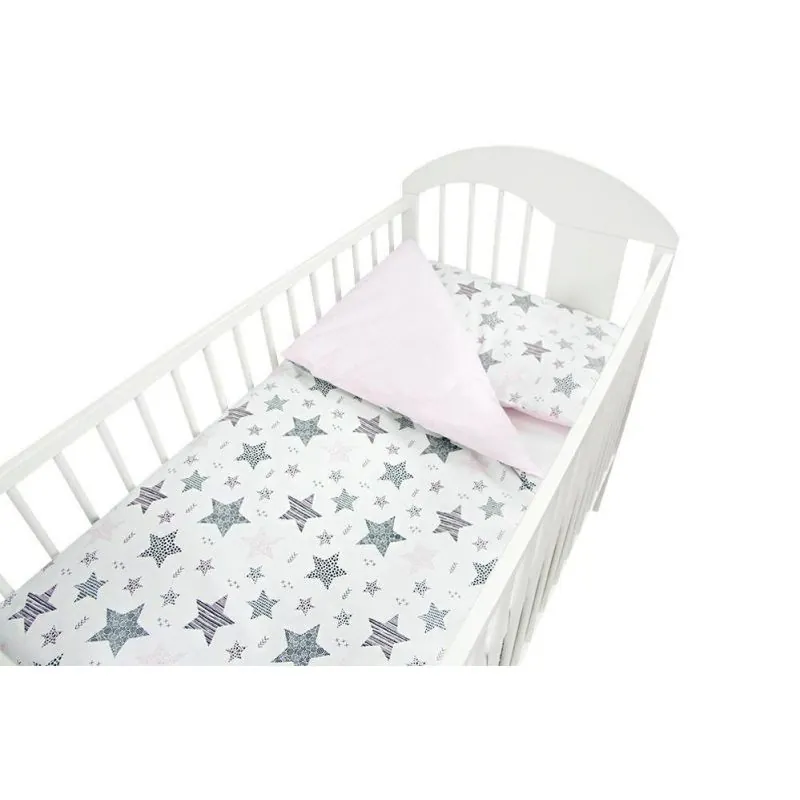 120/90 cm. Ankras 2 dalių patalynės užvalkalų komplektas "New Stars", Rožinė