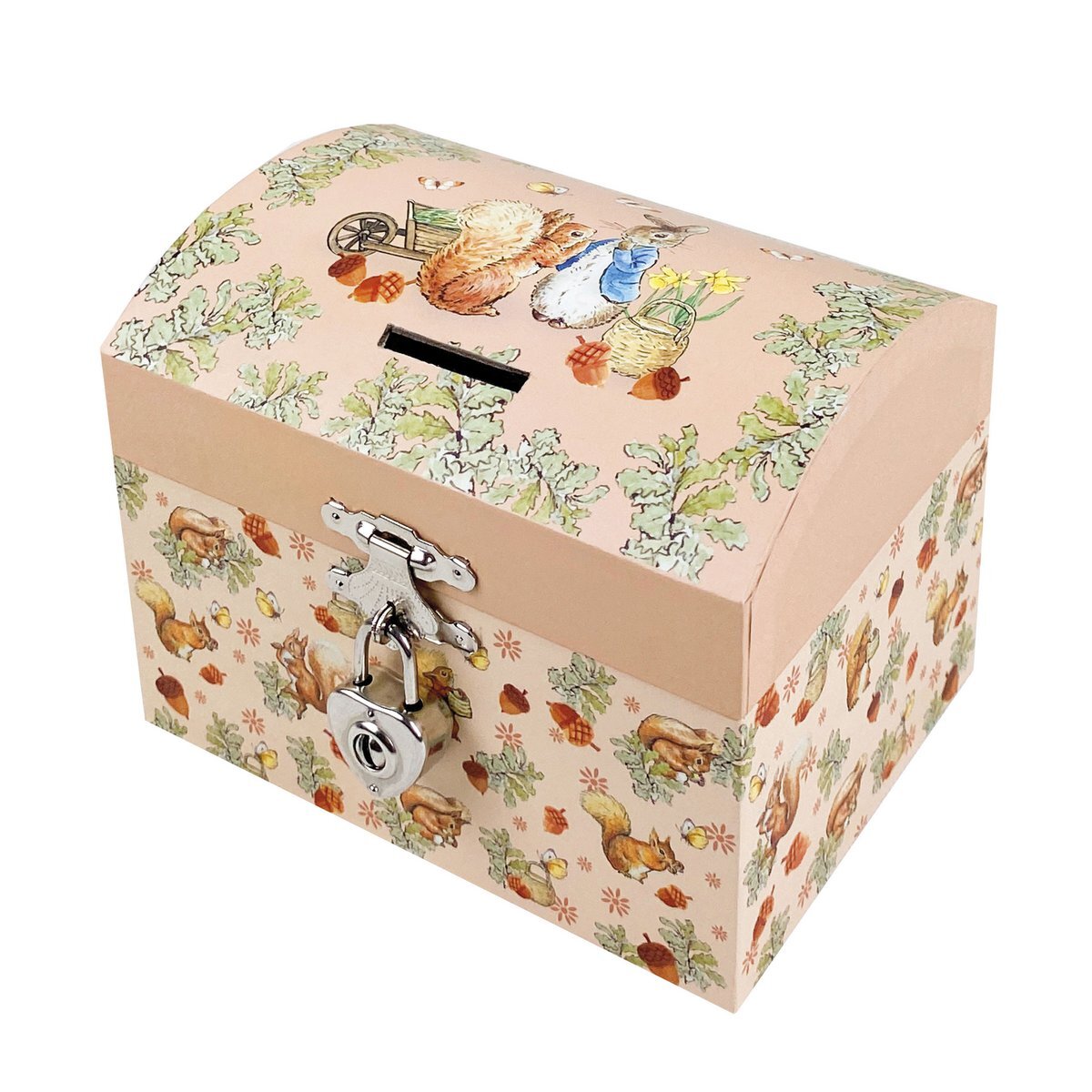 Trousselier muzikinė dėžutė - taupyklė -Peter Rabbit© Hazelnut Musical Money Box - New