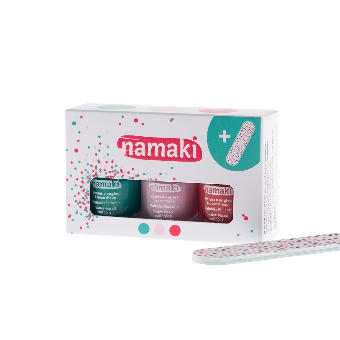 NAMAKI cosmetics - nagų lako komplektas Box of 3 Caribbean nail polishes