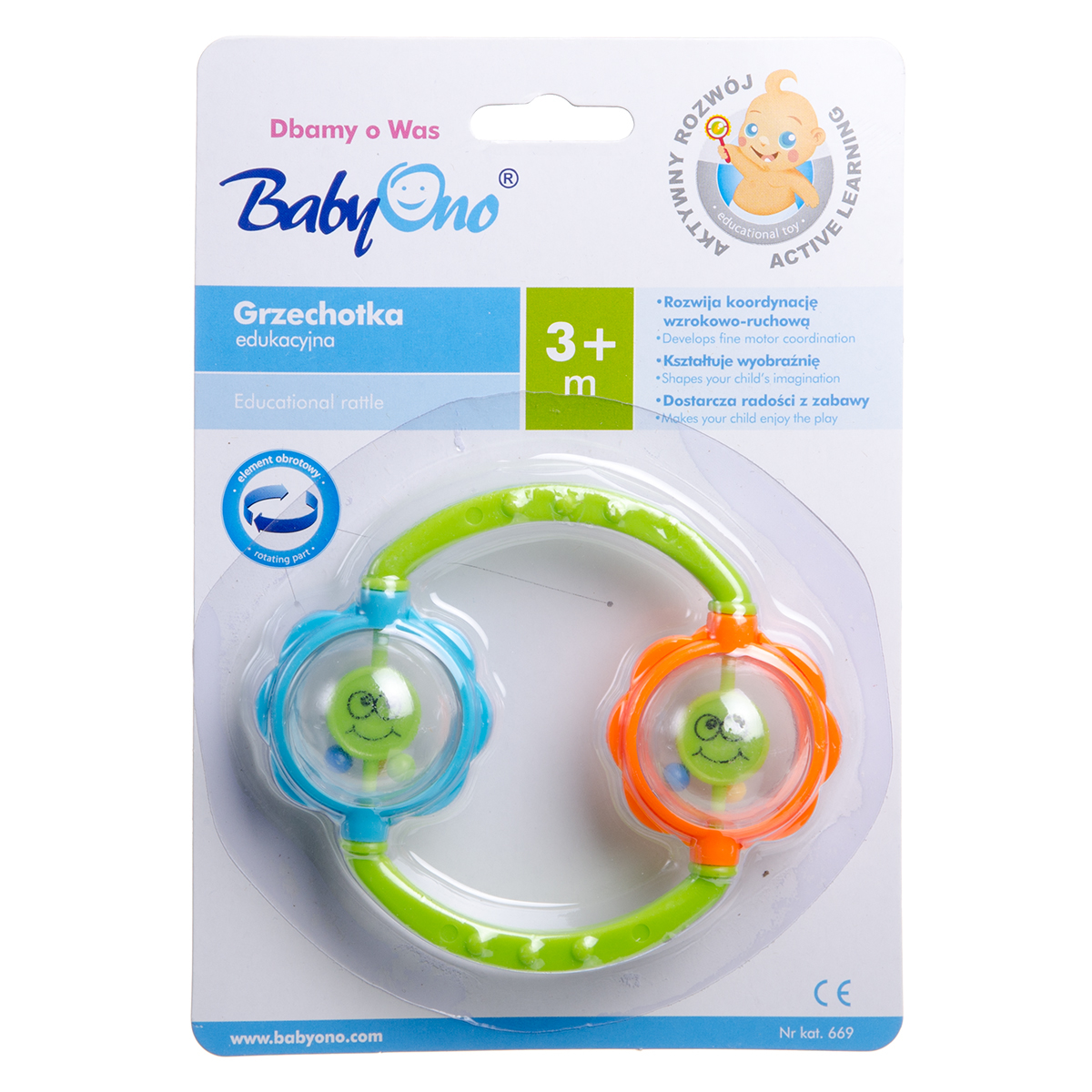 BABYONO, barškutis Du kamuoliukai