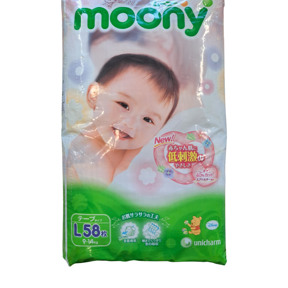 Sauskelnės MOONY L 9-14 kg (58)