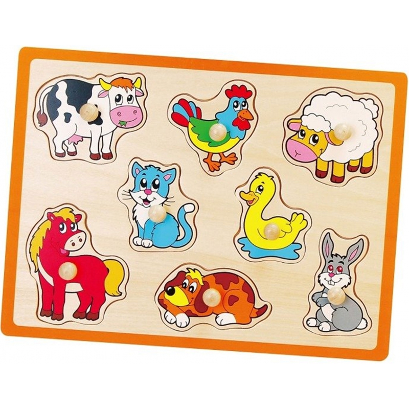Medinė Dėlionė Farm Viga Toys