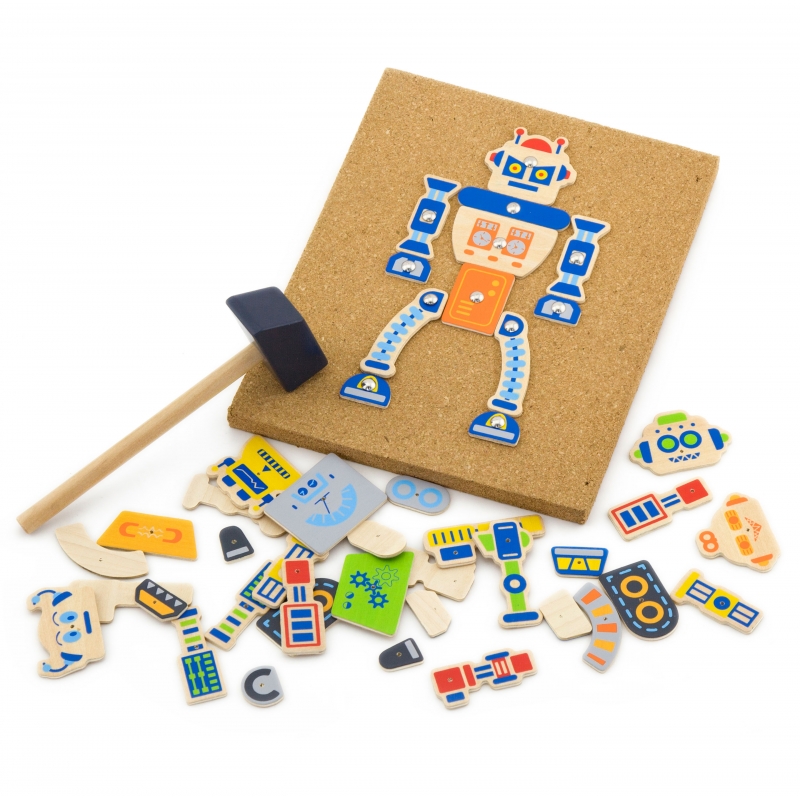 Medinio Roboto Smaigstymo Žaidimas Viga Toys