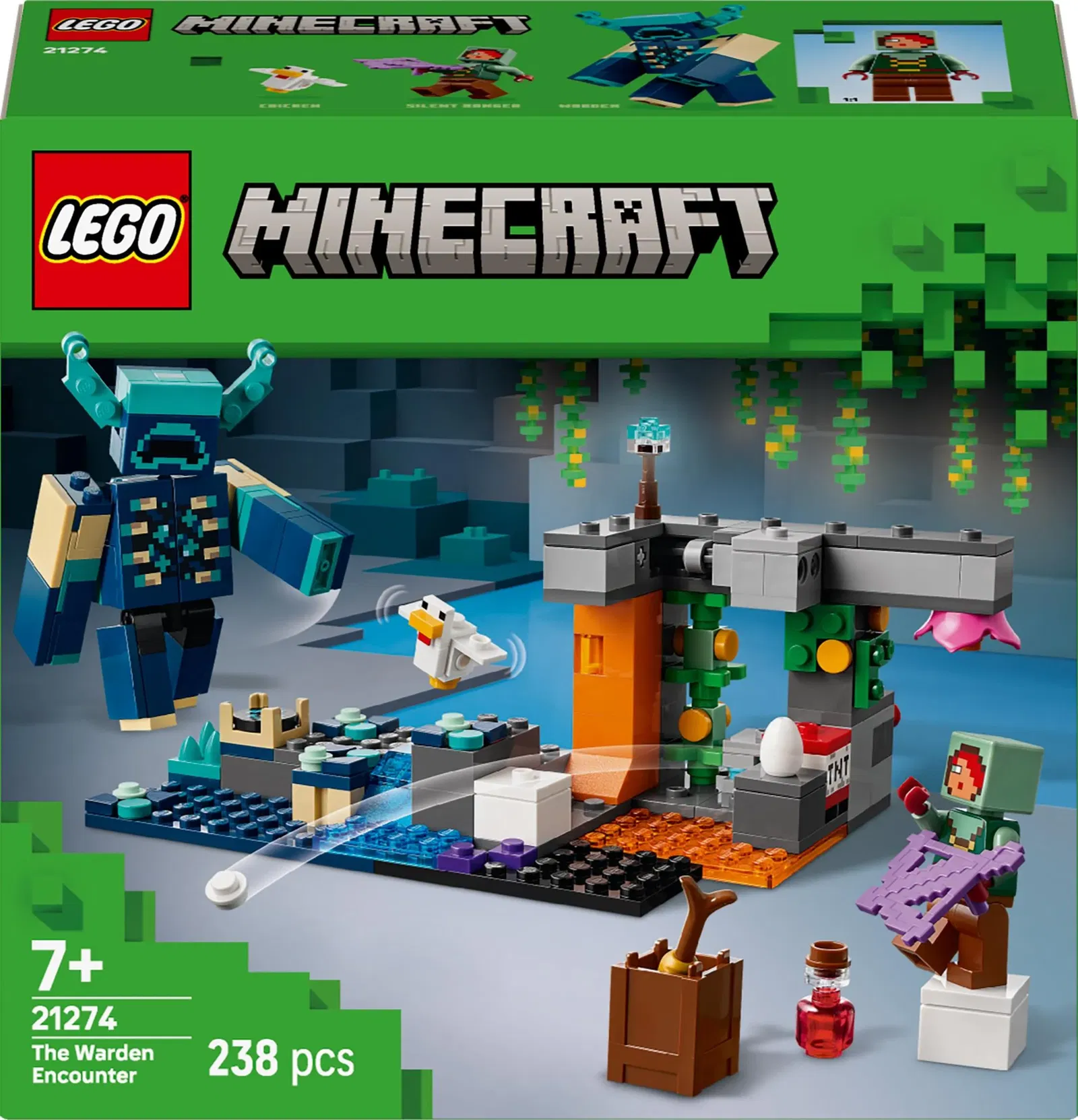 Konstruktorius LEGO® Minecraft The Warden Encounter, 21274