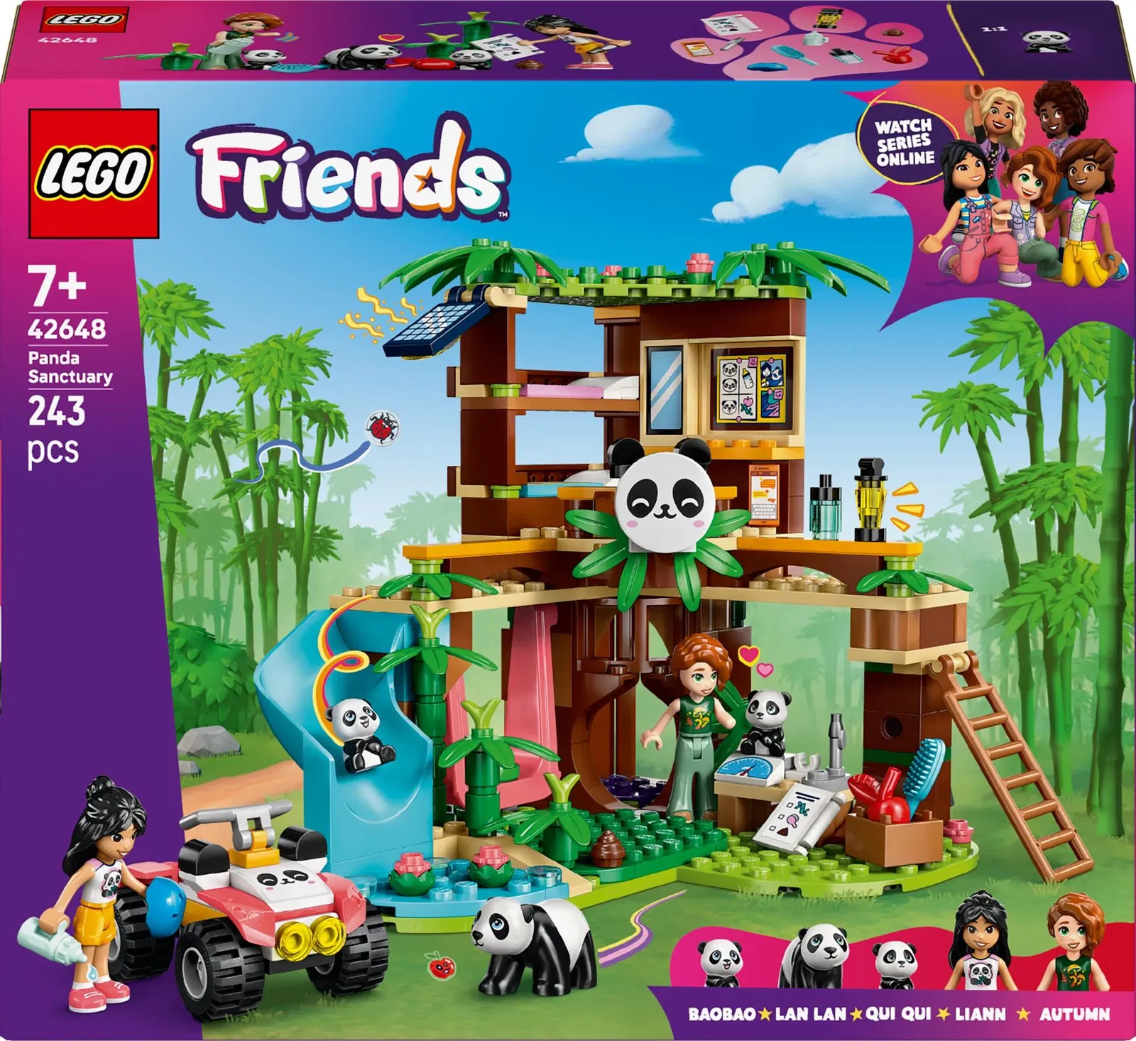 Konstruktorius LEGO® Friends Panda Sanctuary Animal Care, 42648