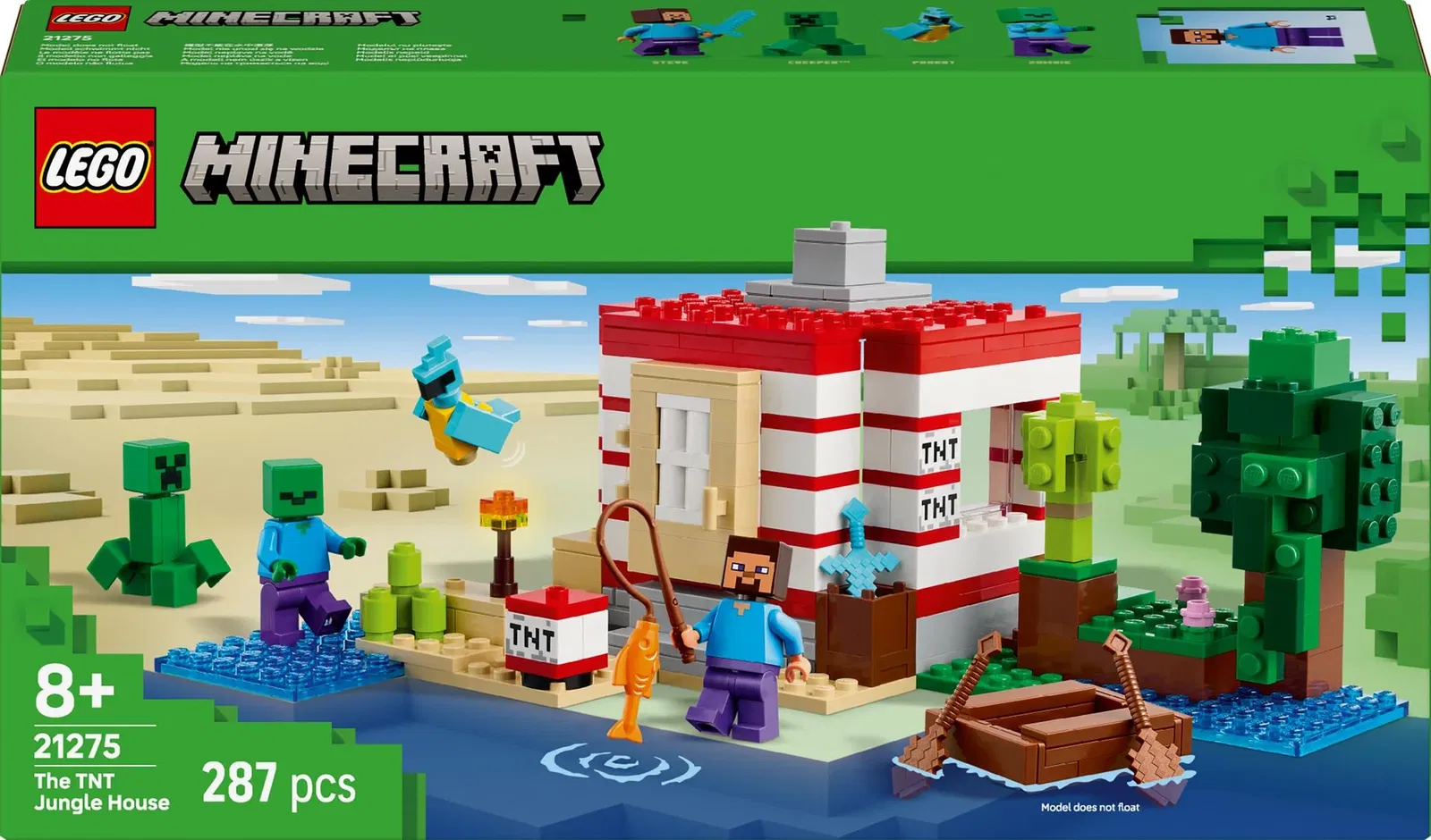 Konstruktorius LEGO® Minecraft The TNT Junge House, 21275