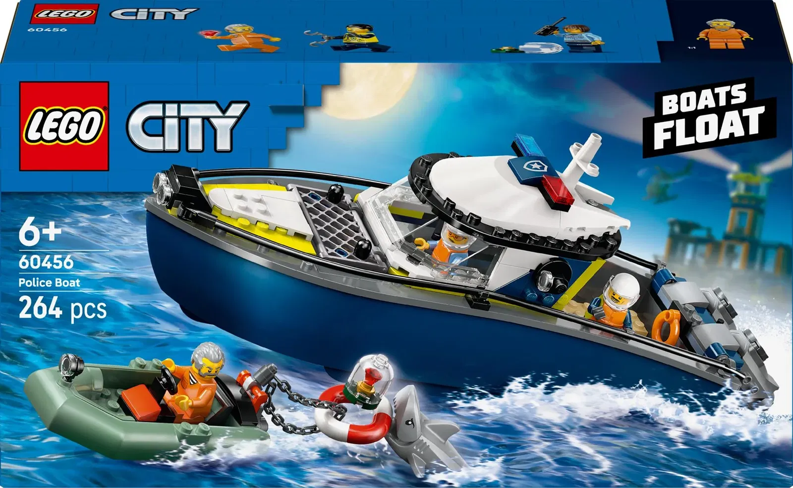 Konstruktorius LEGO® City Police Boat Chase, 60456