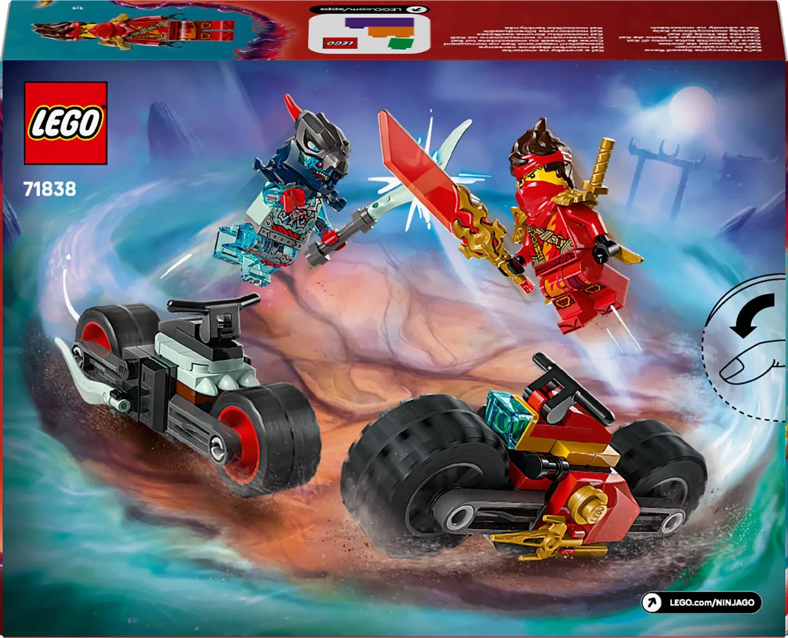 Konstruktorius LEGO® Ninjago Kai's Motorcycle Speed Race, 71838