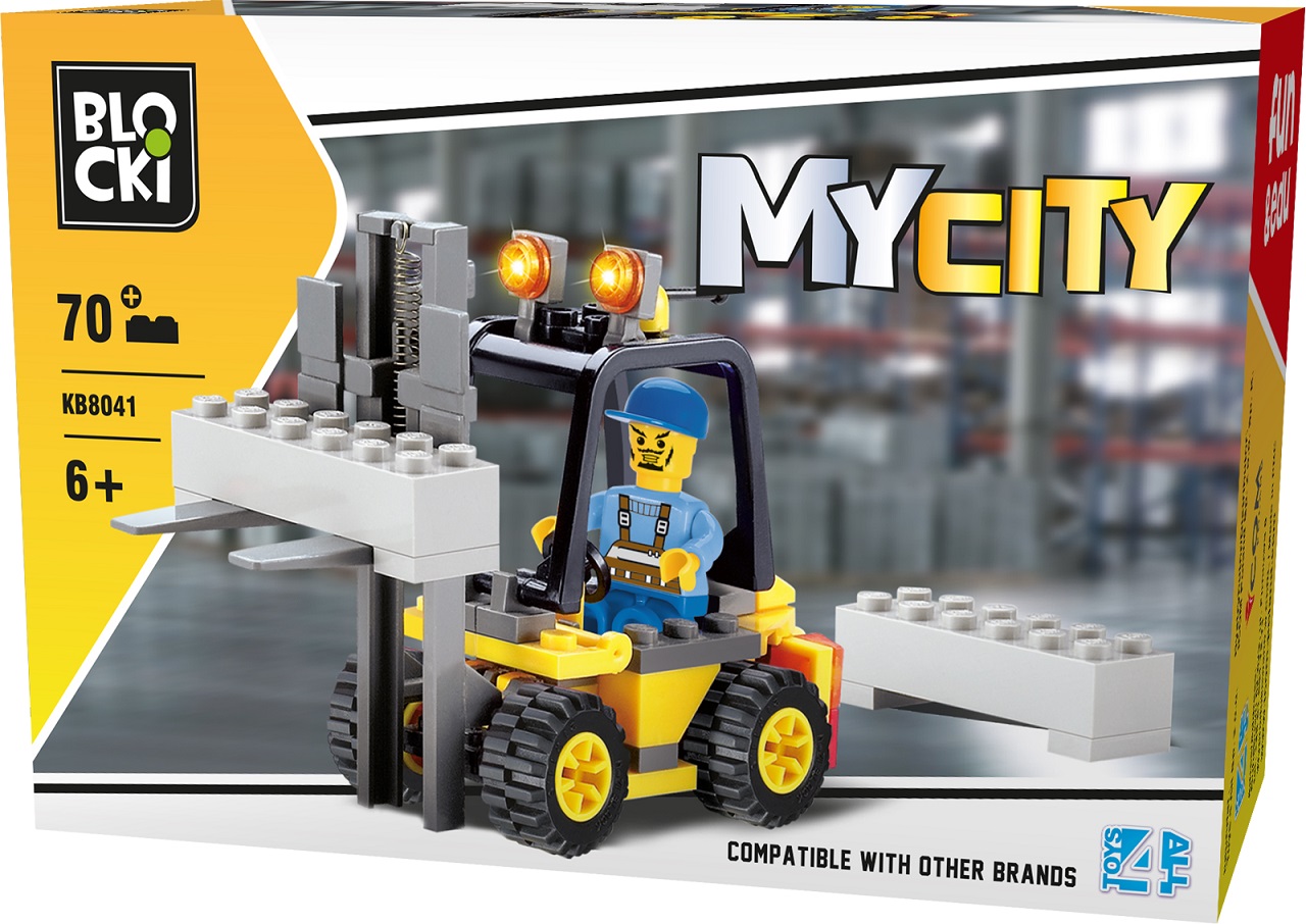 Konstruktorius Blocki MyCity Šakinis krautuvas KB8041 70vnt