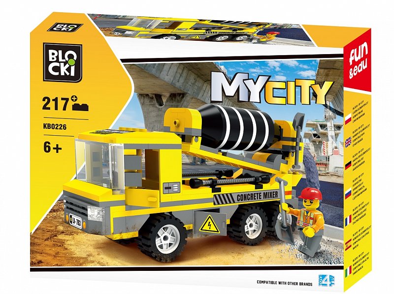 Konstruktorius Blocki MyCity Betono maišyklė KB0226 217vnt
