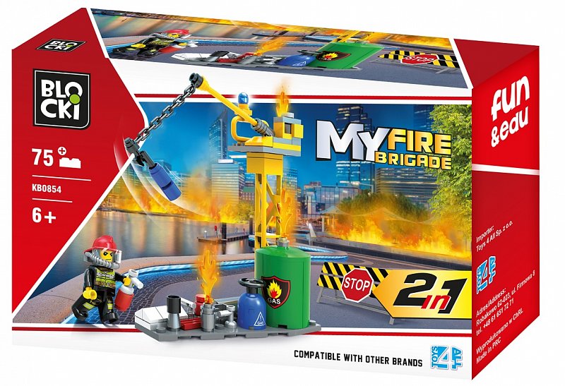Konstruktorius BLOCKi MyFireBrigade 2viename KB0854 75vnt