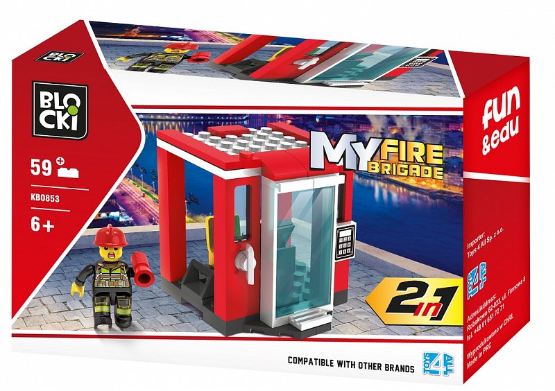Konstruktorius BLOCKi MyFireBrigade 2viename KB0853 59vnt.
