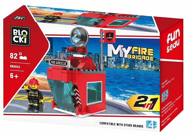 Konstruktorius BLOCKi MyFireBrigade 2viename KB0852 82vnt