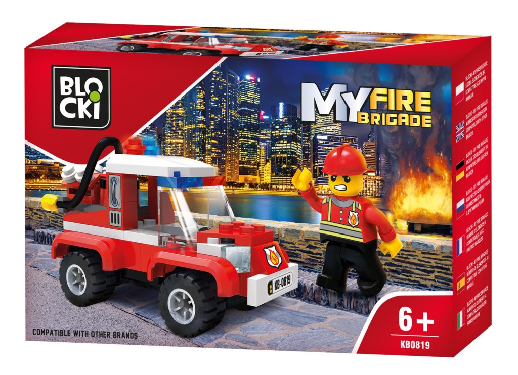 Konstruktorius BLOCKi MyFireBrigade Gaisro gesinimo automobilis