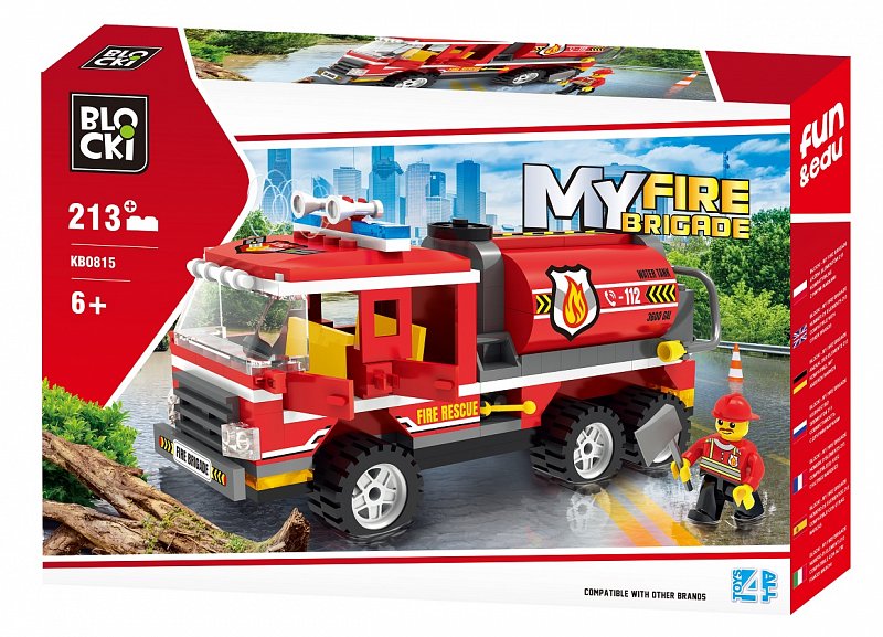 Konstruktorius BLOCKi MyFireBrigade Gaisrinė mašina KB0815 213vnt