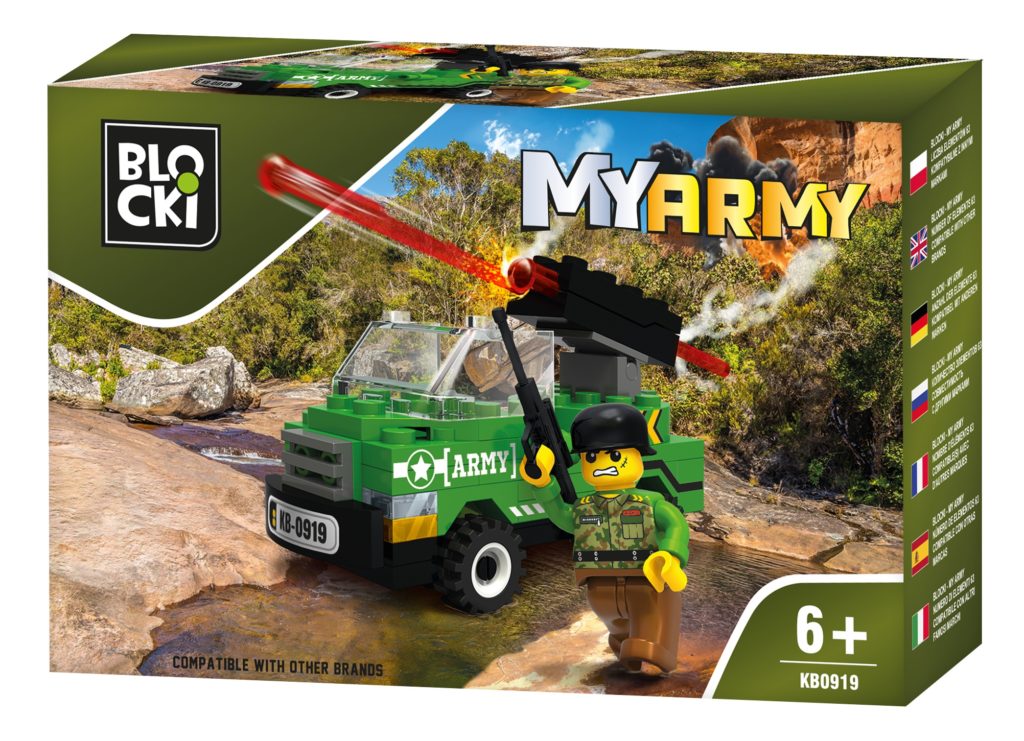 Konstruktorius Blocki MyArmy Visureigis su patranka KB0919