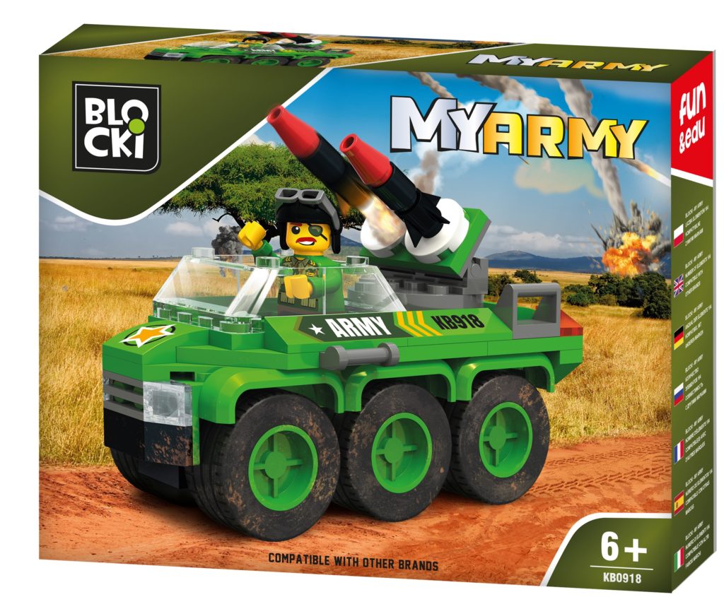 Konstruktorius Blocki MyArmy Artilerijos šarvuotis KB0918 104vnt