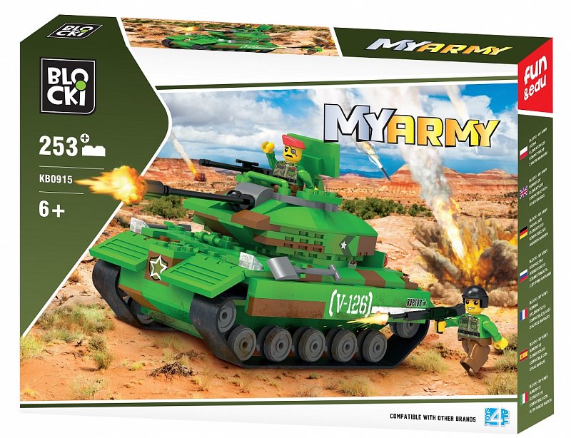Konstruktorius Blocki MyArmy Tankas KB0915 253vnt