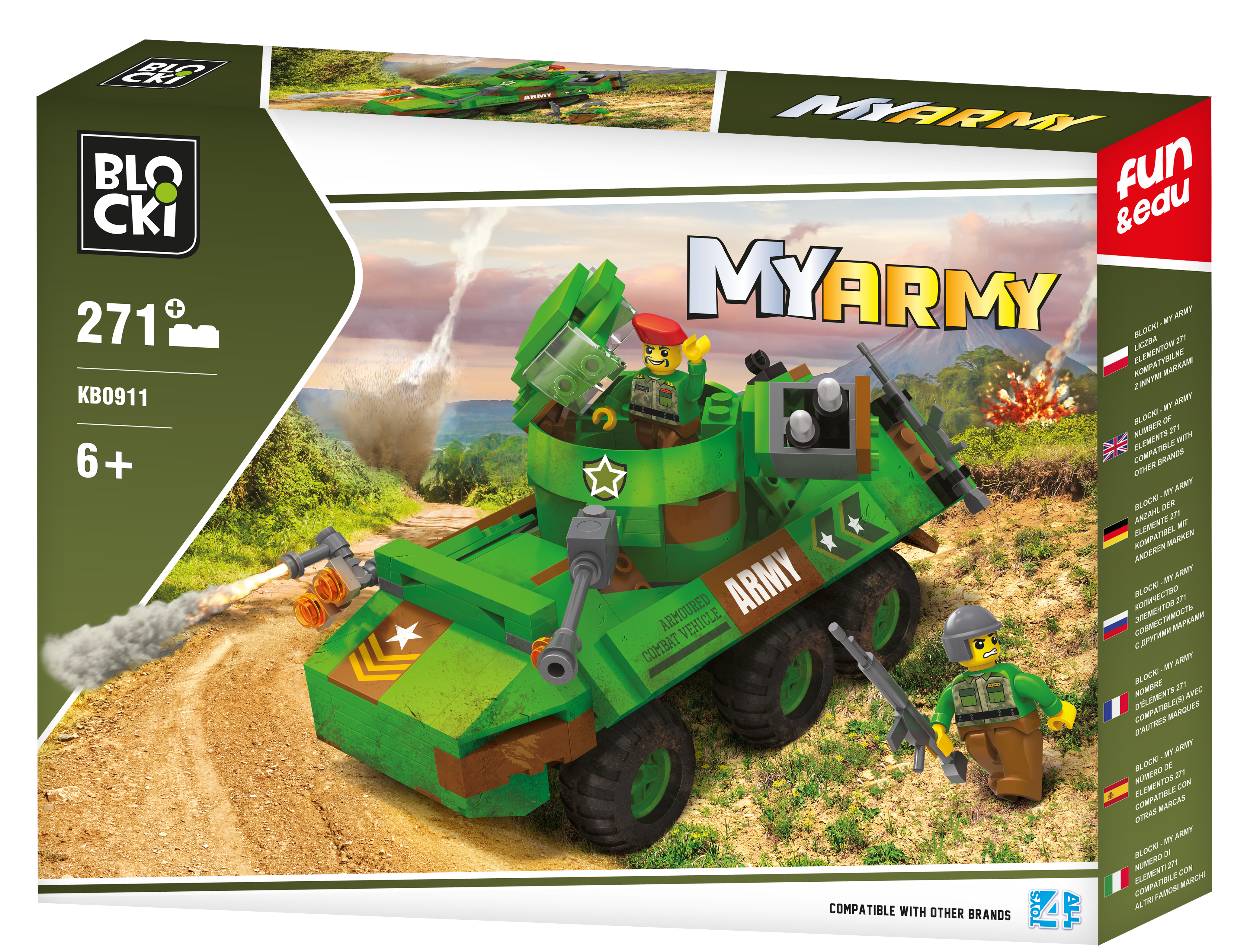Konstruktorius Blocki MyArmy Šarvuotis KB0911 271vnt