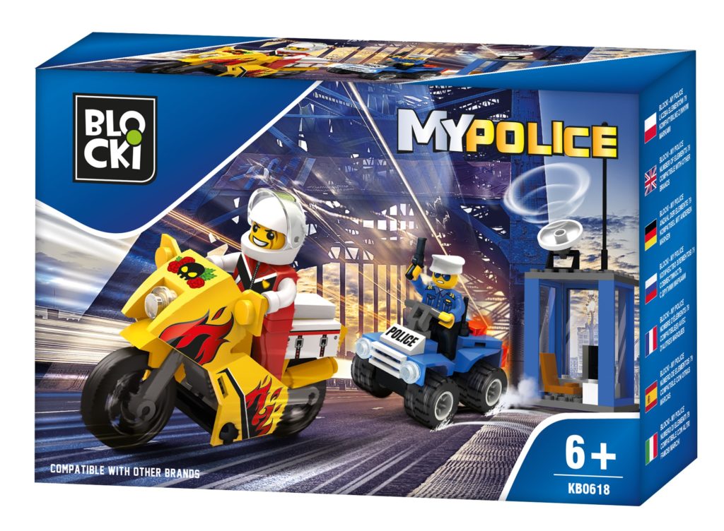 Konstruktorius BLOCKi MyPolice Vytis motociklu KB0618 79vnt